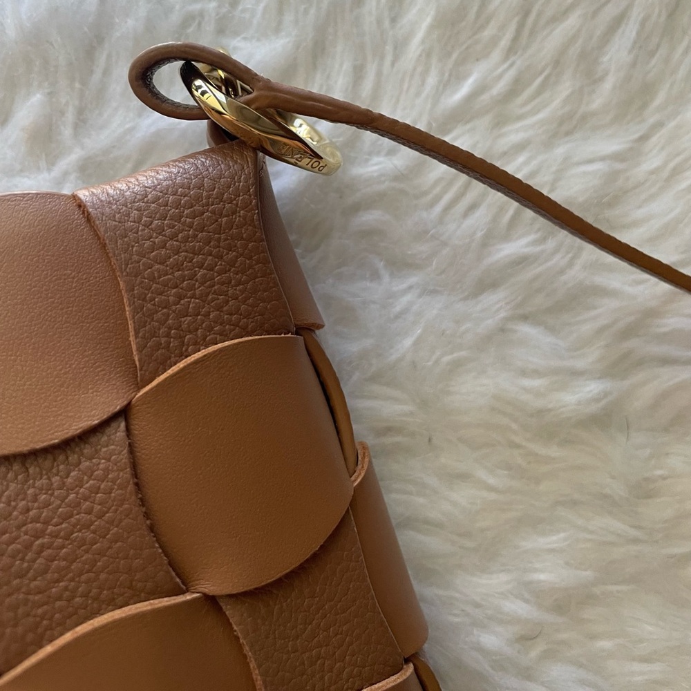 Polene Neiti Clutch Bag in Camel - Picture 11 of 16